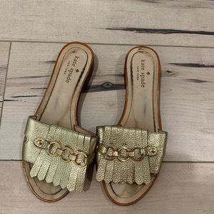 Kate Spade Gold Flats